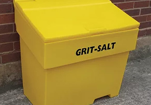 Yellow Grit Salt bin